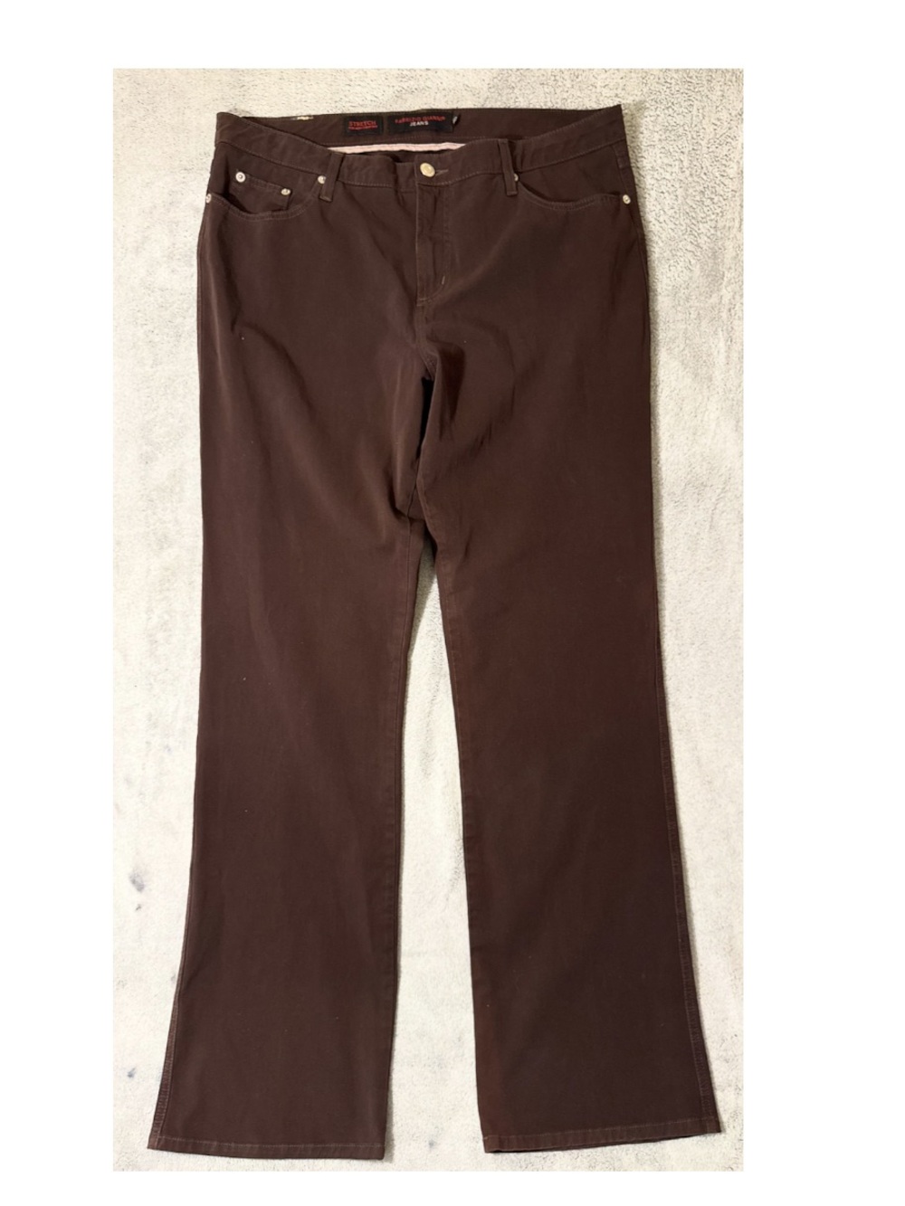 Fabrizio Gianni Brown Stretch Bootcut Jeans Women’s Size 16